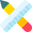 pencil and ruler